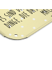 Mr. & Mrs. Panda Blechschild Avocado Kern mit Spruch in Gelb Pastell