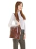 piké Rucksack-Shopper echt Leder in braun