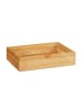 relaxdays Monitorständer mit 2 Schubladen in Natur - (B)47 x (H)11,5 x (T)18 cm