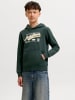 JACK & JONES Junior Kapuzenpullover in Scarab