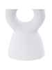 Beliani Kerzenständer SPARTA in Weiß - (W) 8 x (H) 17 x (L) 6 cm