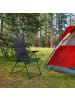 relaxdays 4 x Campingstuhl in Grau - (B)56 x (H)85,5 x (T)45cm