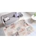 Teppich Boss Kurzflor Teppich Amira 425 - Grau / Lachsrosa