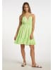 IZIA Damen Spaghetti Kleid in Grün