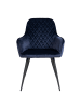 ebuy24 Esszimmerstuhl Hasse Blau 2er Set