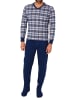 NORMANN Pflegeoverall langarm EteileSchlafanzug Reissverschluss - 83661 in blau