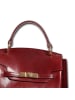 Toscanto Toscanto Handtasche Leder bordeauxrot, dunkelrot ca. 25cm