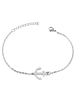 Adeliás Damen Armband aus Edelstahl 17 cm in silber
