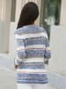 WITT WEIDEN Pullover in blau-ecru-gestreift