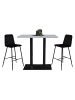 58 aufm Kessel TRESENTISCH Electra 120x70x106 schwarz matt/aqua matt lack