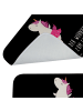 Mr. & Mrs. Panda Badteppich Einhorn Ballerina mit Spruch in Schwarz