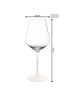 Villeroy & Boch 4er Set Rotweingläser Manufacture Rock 470 ml weiß-transparent in weiß-transparent
