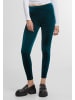 Urban Classics Urban Classics Damen Ladies High Waist Velvet Leggings in teal