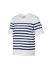 Mart Visser Caroline Tensen Elba Streifen-T-Shirt Weiß/Marineblau