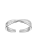 Steel_Art Fingerring Damen Freydis silberfarben poliert in silberfarben poliert