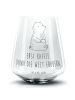 Mr. & Mrs. Panda Tumbler Bär Kaffee mit Spruch in Transparent