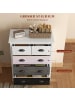 HOMCOM Kommode in Weiß 70L x 38B x 85H cm