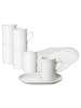 Ritzenhoff & Breker 6er Set Kaffeebecher mit Unterteller Bianco 300 ml in weiß