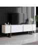 CALICOSY TV Möbel LUXE in Weiß - (W) 180  x (H) 50  x (L) 30  cm