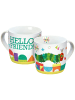 Geda Labels Tasse Raupe Nimmersatt Hello Friend in Weiß - 250 ml