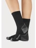 Bench Wandersocken in 2x schwarz-anthrazit-melange