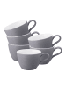 6er Set Kaffeetassen Life Fashion in Elegant Grey 240 ml