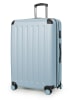 Hauptstadtkoffer Spree - Großer Koffer erweiterbar XL Trolley Aufgabegepäck, TSA, in Pool blau
