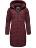 ragwear Steppmantel Dizzie Coat in Wine Red