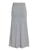 Vila ANKLE KNIT SKIRT - NOOS in Medium Grey Melange