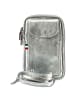 Florence Florence Umhängetasche, Handtasche Leder silber ca. 12cm