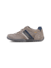 Camel Active Leder Sneaker mit klassischer Schnürung in Grau