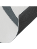Beliani Kurzflor HARTZ in Weiß/Grau - (W) 160 x (L) 230 cm