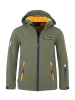 Trollkids Softshelljacke "Oslofjord" in Moos/Mystisch Blau