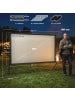 HOMCOM Projektor-Leinwand-268L x 58B x 181H cm-Schwarz