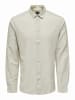 Only&Sons Knopfleisten Langarmshirt für Herren in beige