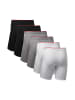 DANISH ENDURANCE Boxershorts Bamboo Trunks Extra Long in black_red_grey_white