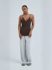 Seamless Basic Top Lace in Umber Brown