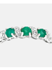 Diamant L'éternel Eternity-Ring aus 375 Gelbgold mit Diamant mit Smaragd