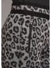 MADELEINE Leo-Print Jersey-Hose mit Stretch in schwarz / grau