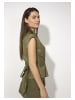 More & More Schleifenbluse in tundra olive