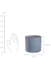Butlers Blumentopf glasiert GLAZE in Petrol / Grau