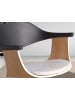 Angel Cerdá Büro-Drehstuhl 4130 in Schwarz / Grau / Eiche – (B)59 x (H)50 x (T)76 cm