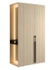 Feldmann-Wohnen Garderobenschrank Barcelona Eiche Barista 168 / 58 / 207,5cm