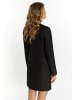 faina Damen Bouclé Jacke in Schwarz
