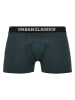 Urban Classics Urban Classics Männer Boxer Shorts 3-Pack in btlgrn/dkblu+bur/dkblu+wht/blk