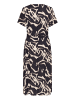 Kaffe Kleid KAbeathe A-shape in Black/Nature Organic Lines