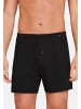 Schiesser Boxershorts Singel-Jersey in Schwarz