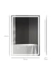 HOMCOM Badezimmerspiegel-50L x 70B x 4H cm-Silber