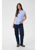 SAINT TROPEZ Kurzarm-Bluse PananSZ Gerade Passform in Serenity