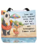 Mr. & Mrs. Panda Shopper Panda Schwimmbad Pommes Design mit Spruch in Weiß